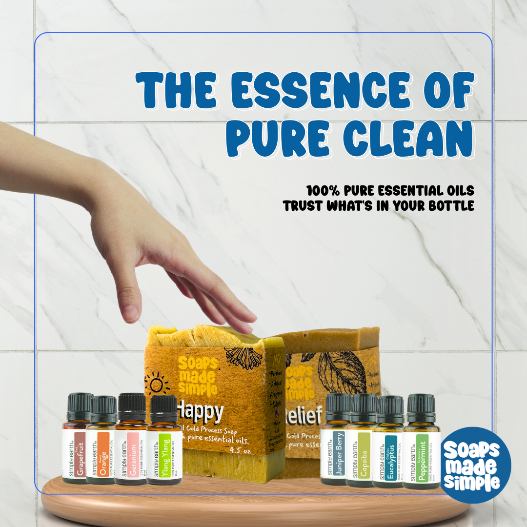 Unlock Your Best Mood & Soothe Your Body: The Essential Oil Magic in Your Soaps Made Simple Bar!